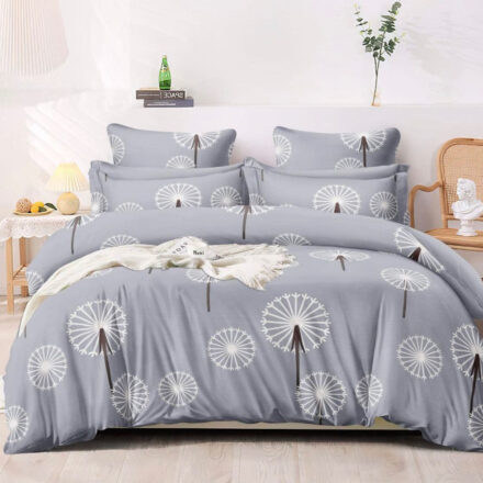 Cadet Blue Elite King Size Bedsheet Set With large Size Pillow Covers