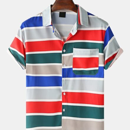 Men’s Casual Wear Multicolor Colour Printed Cotton Shirt