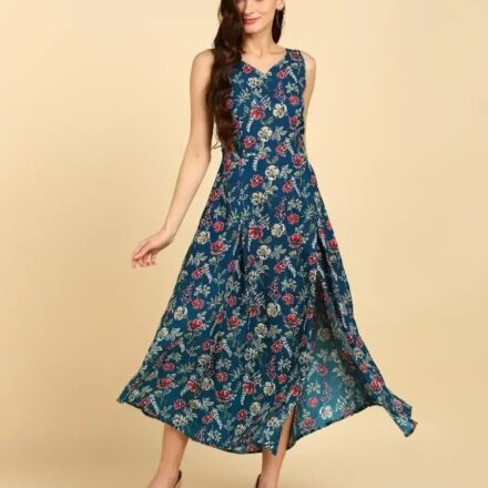 Fall dresses Fancy American Crepe Gown For Women